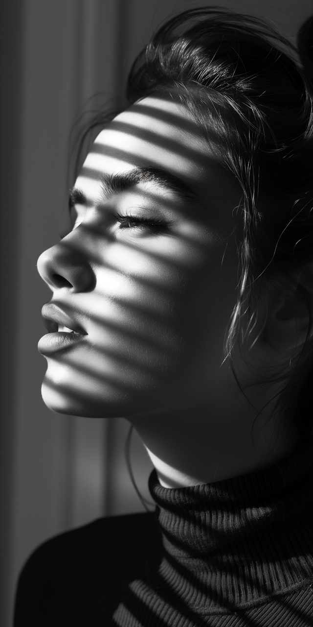 Serene Monochrome Portrait