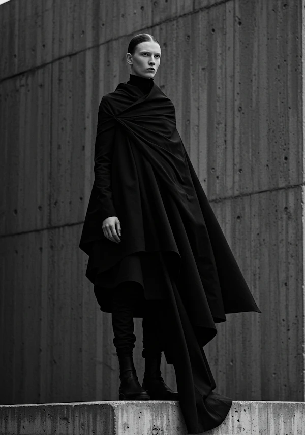 Monochrome Fashion Pose