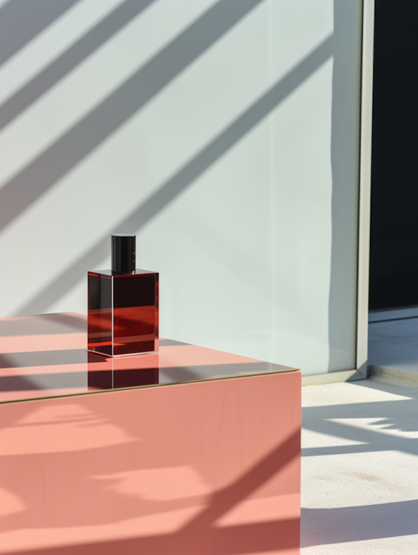 Geometric Elegance: Rouge Noir