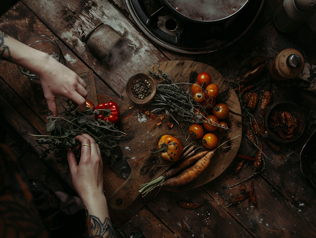 Rustic Kitchen Scene