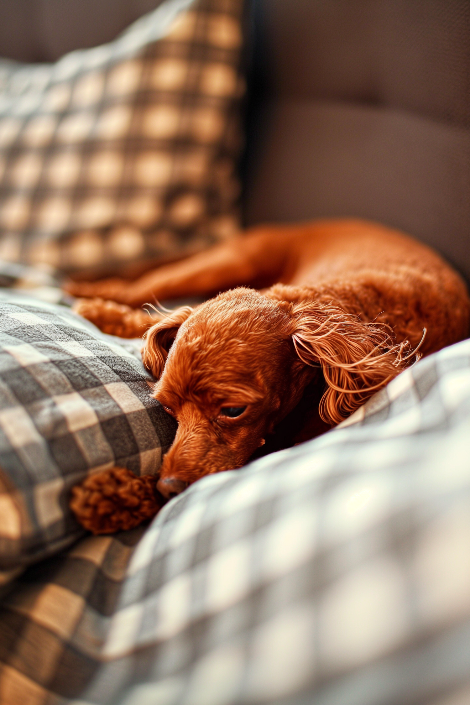 Tranquil Dog at Home