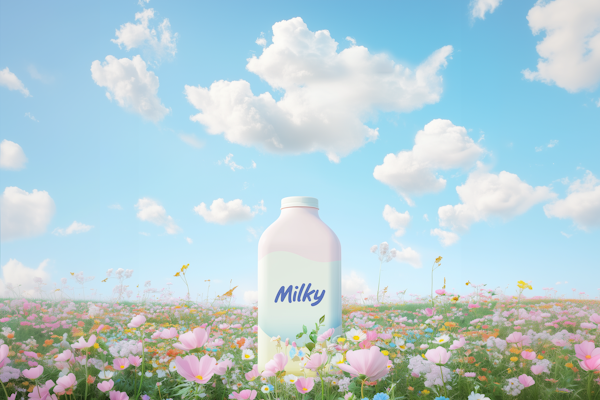 Milky in Bloom - Product Mockup