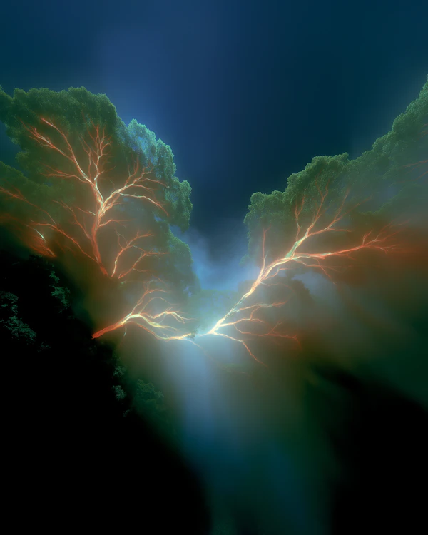 Glowing Trees Connection