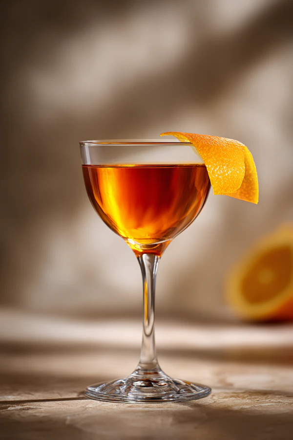 Amber Cocktail Glass