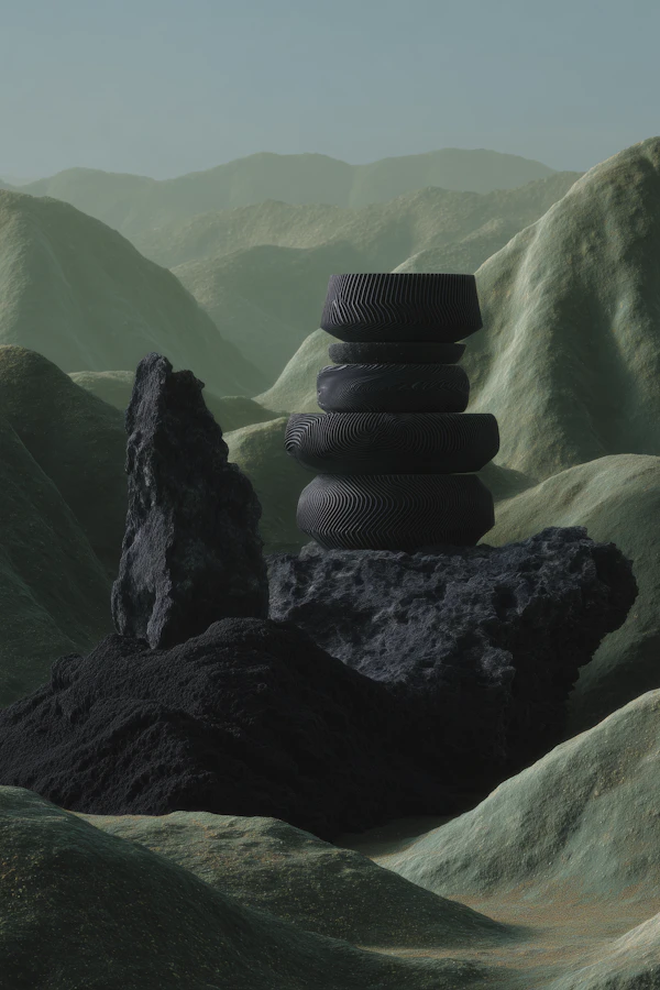 Surreal Tire Landscape