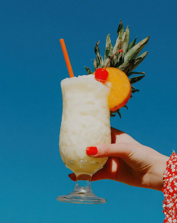 Tropical Drink in Hand