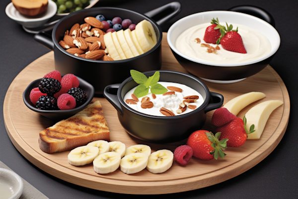 Healthy Fruit and Yogurt Platter