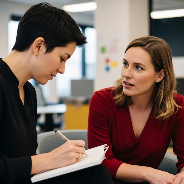 Office Discussion Scene