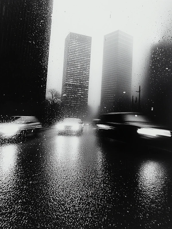 Rainy Urban Scene