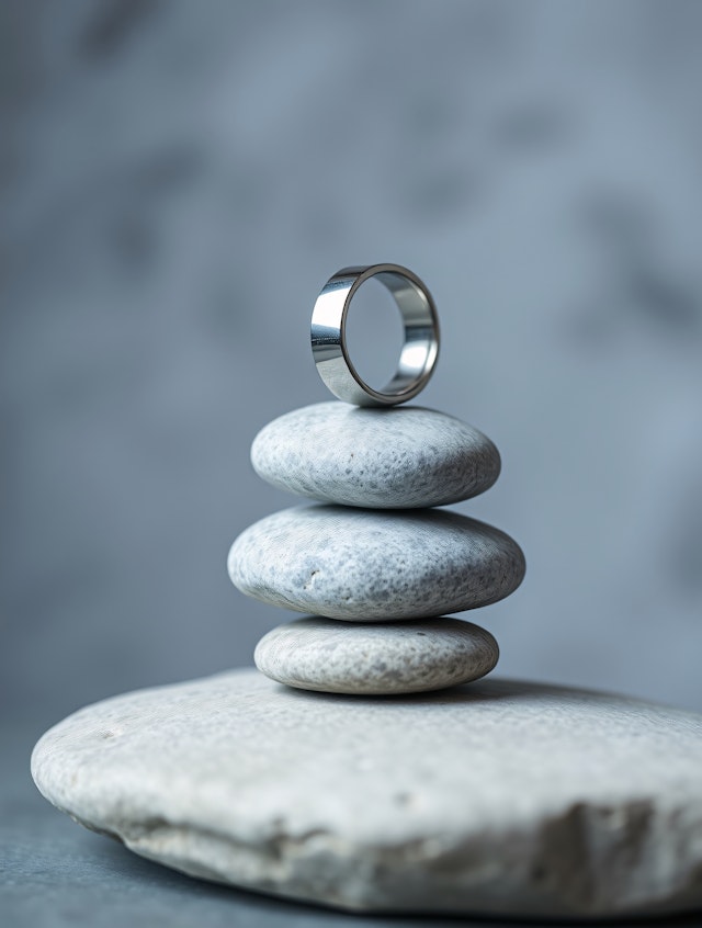 Balanced Stones with Ring