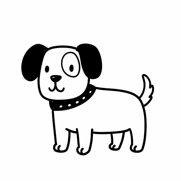 Cartoon Dog Illustration