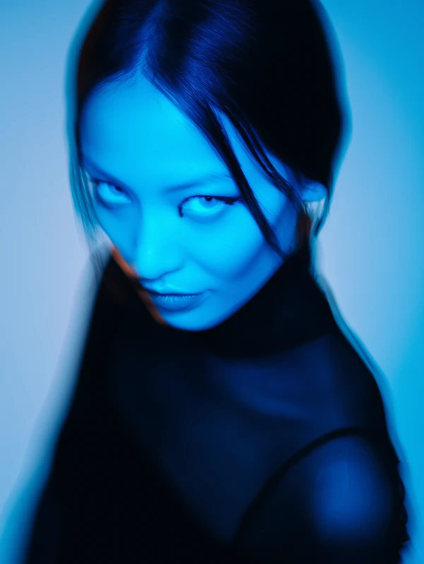 Stylized Blue Portrait