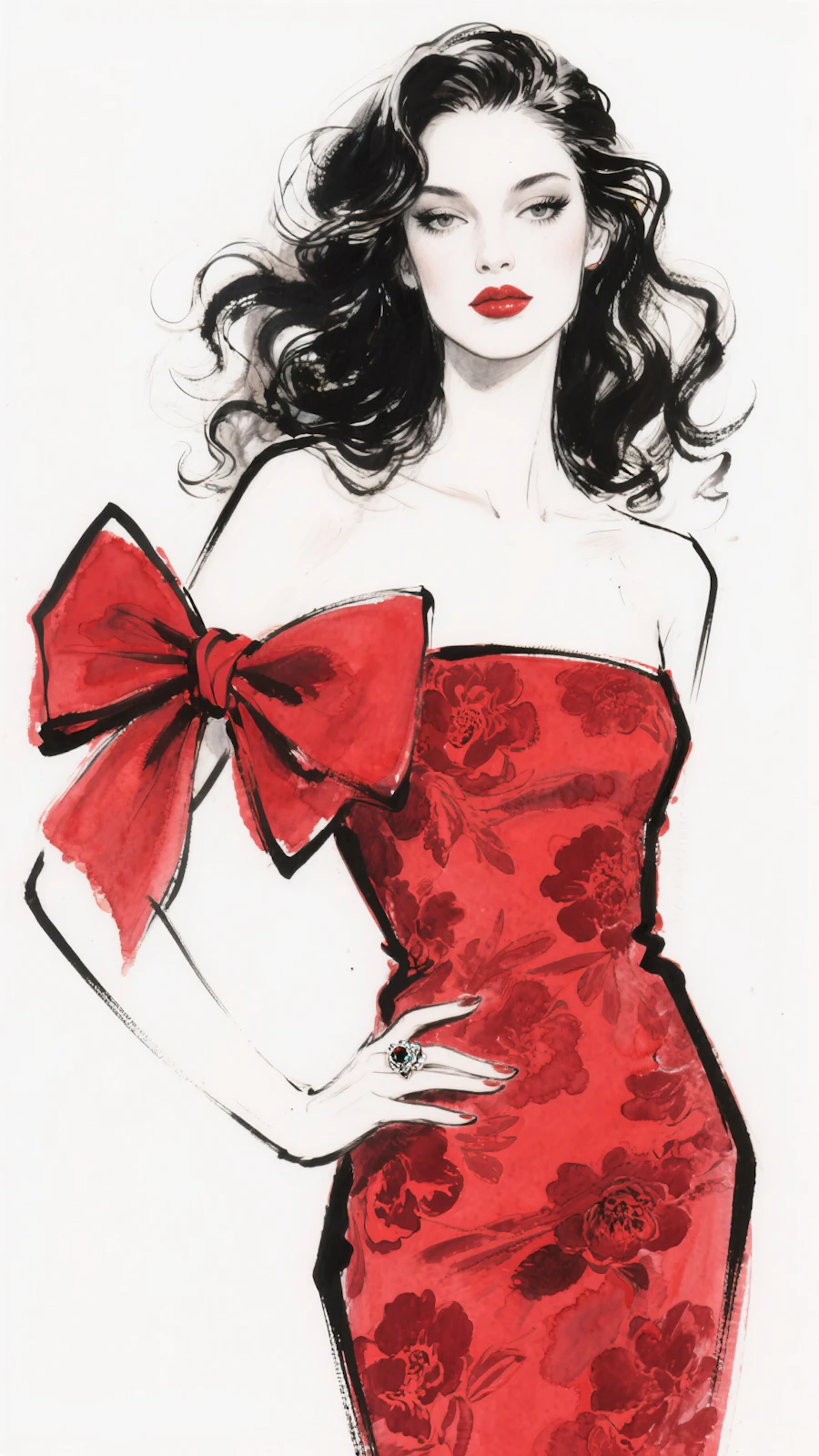 Elegant Woman Illustration
