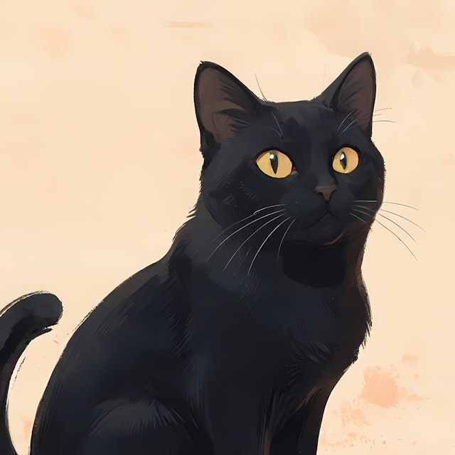 Black Cat Illustration