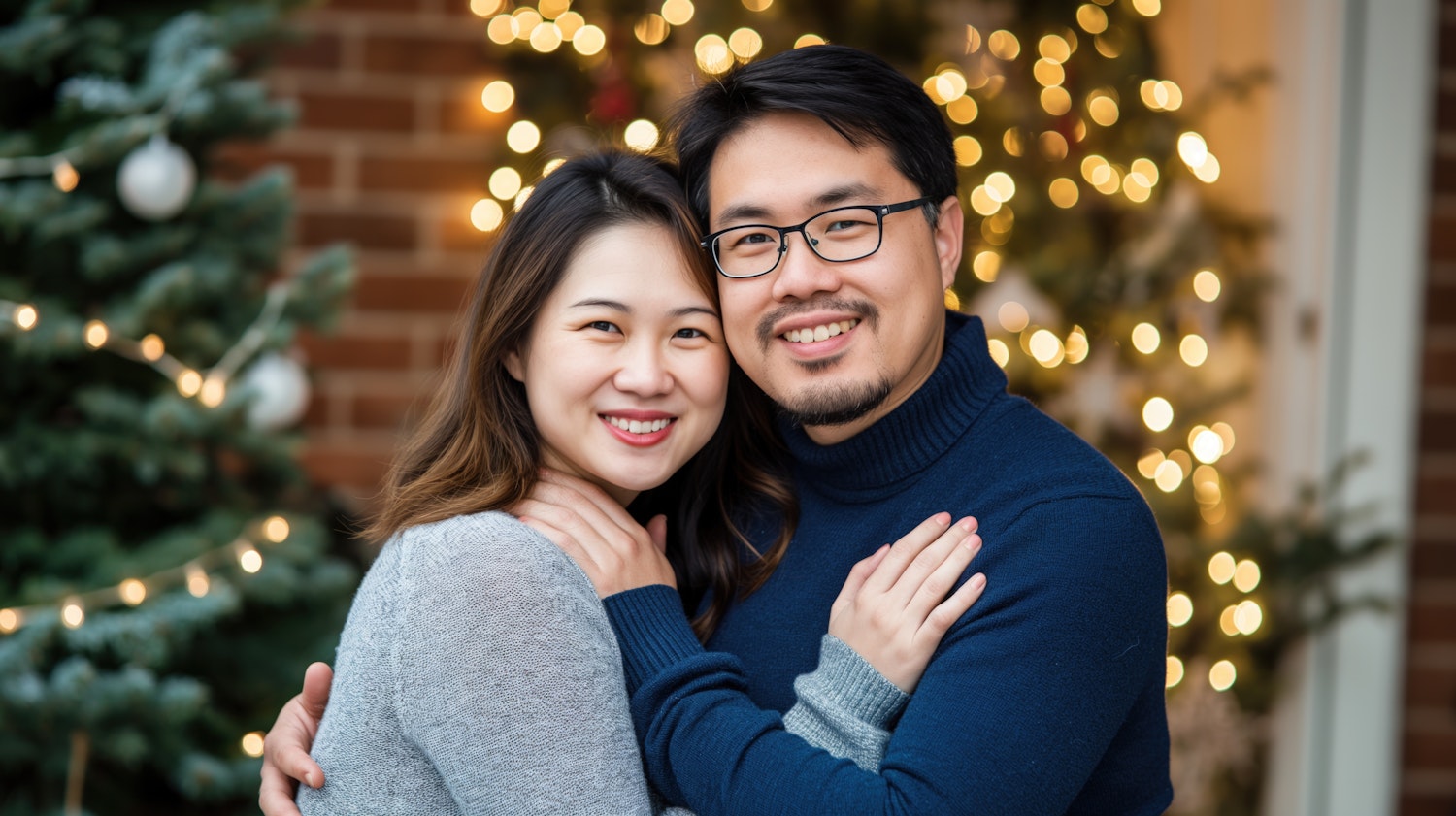 Couple in Festive Setting