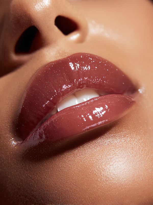 Glossy Mauve Lips
