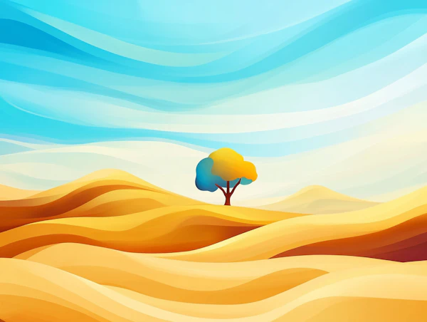Stylized Desert Scene