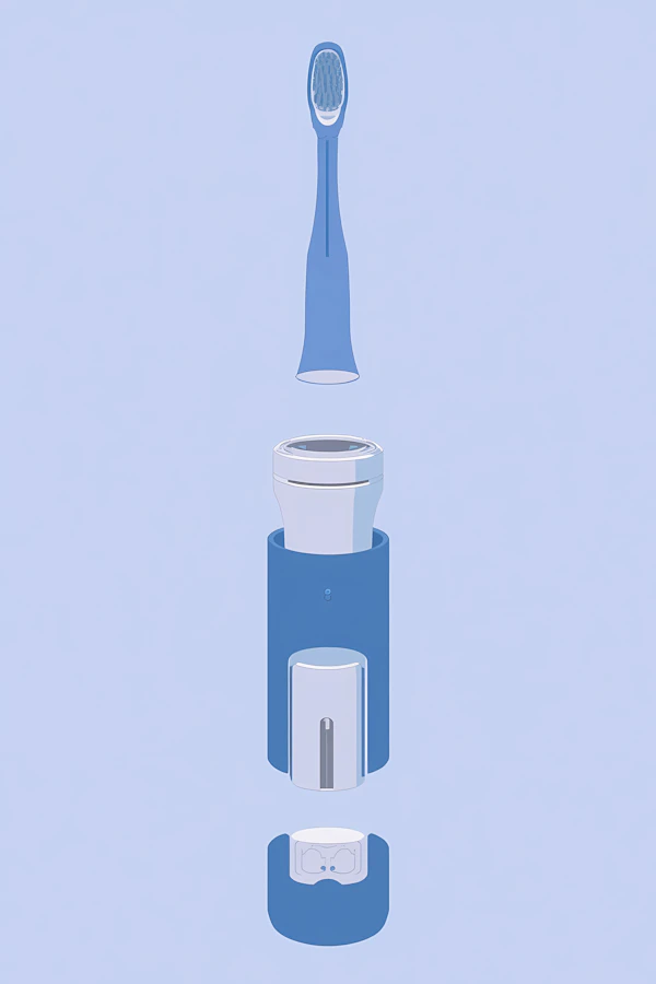 Electric Toothbrush Exploded View