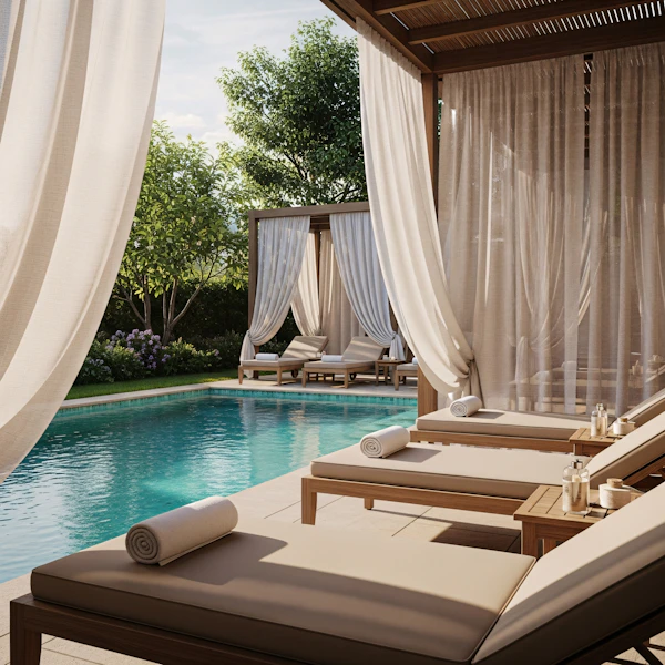 Luxurious Poolside Retreat