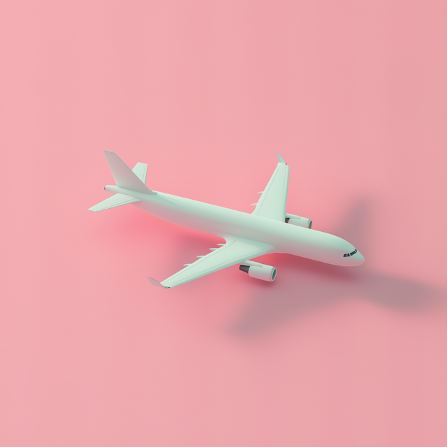 Minimalist Airplane Illustration