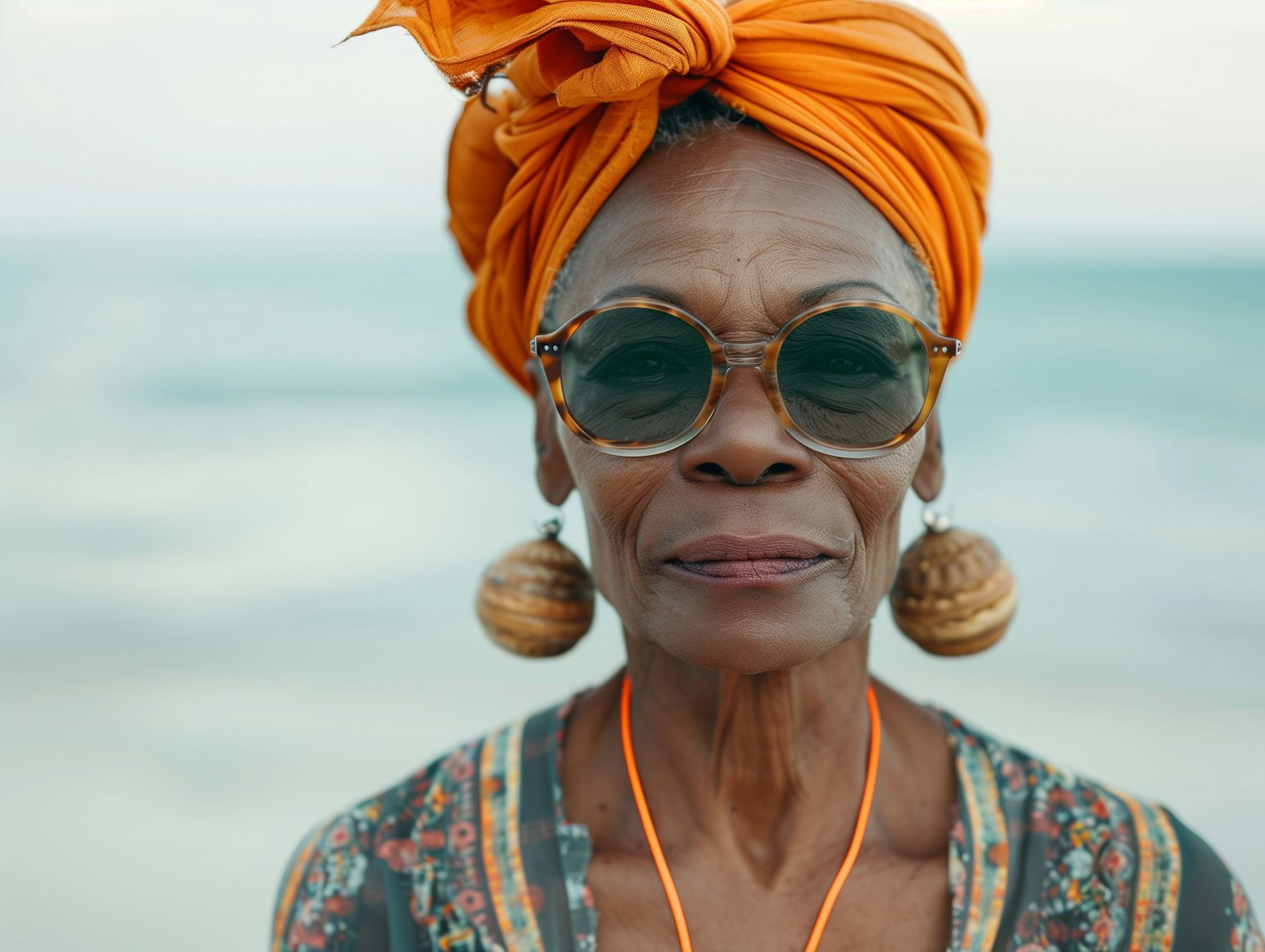 Elegant Elderly Woman Portrait