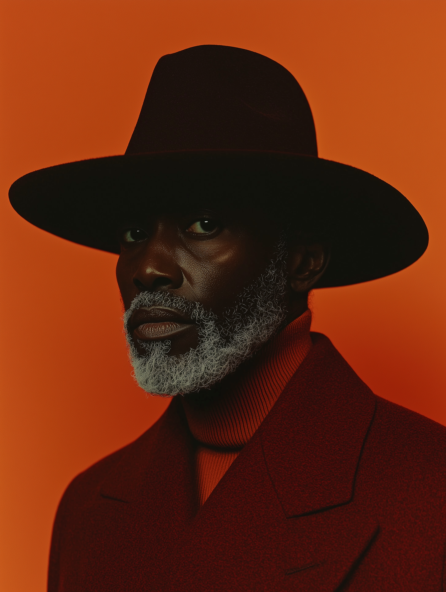 Portrait of a Man in Hat and Coat