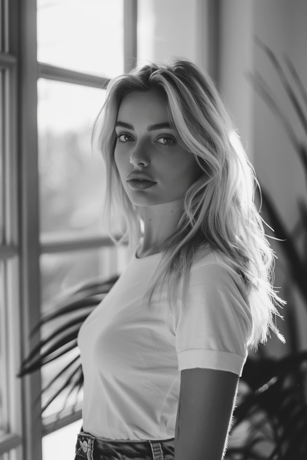 Serene Woman by Window