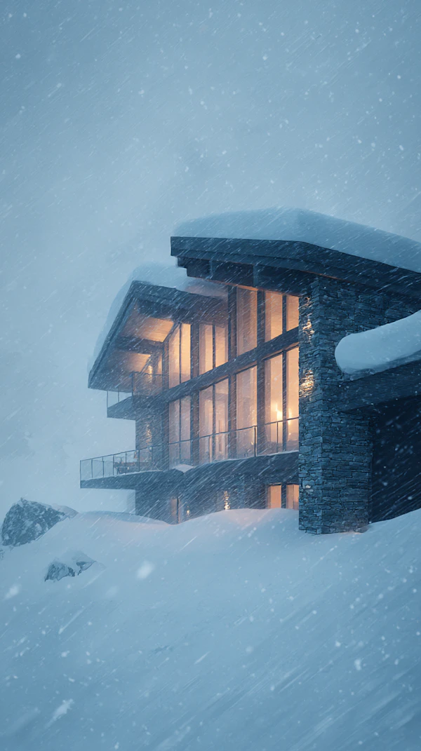 Snowy Chalet Retreat