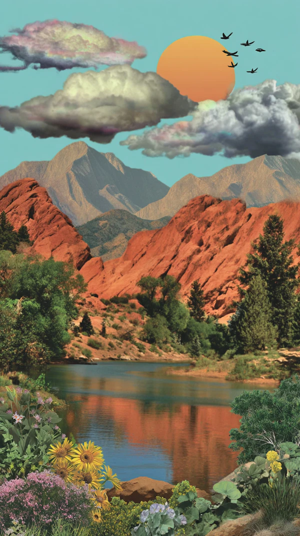 Serene River Landscape