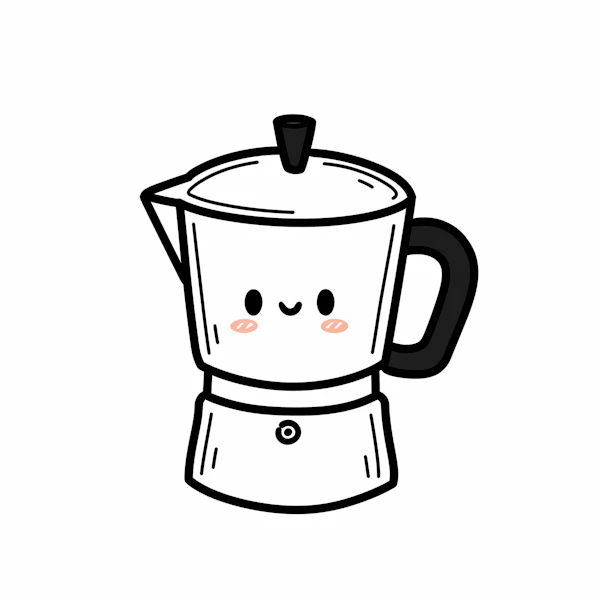 Smiling Moka Pot