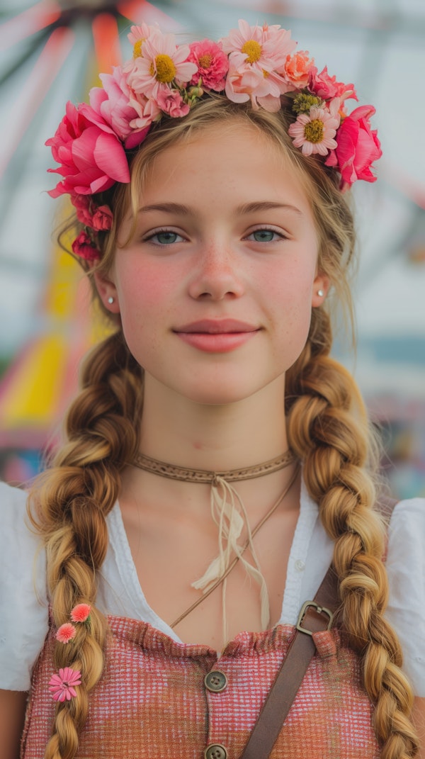 Girl with Flower Crown