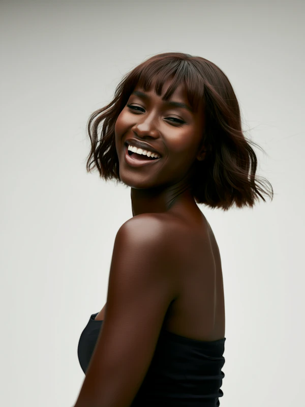 Elegant Woman Smiling
