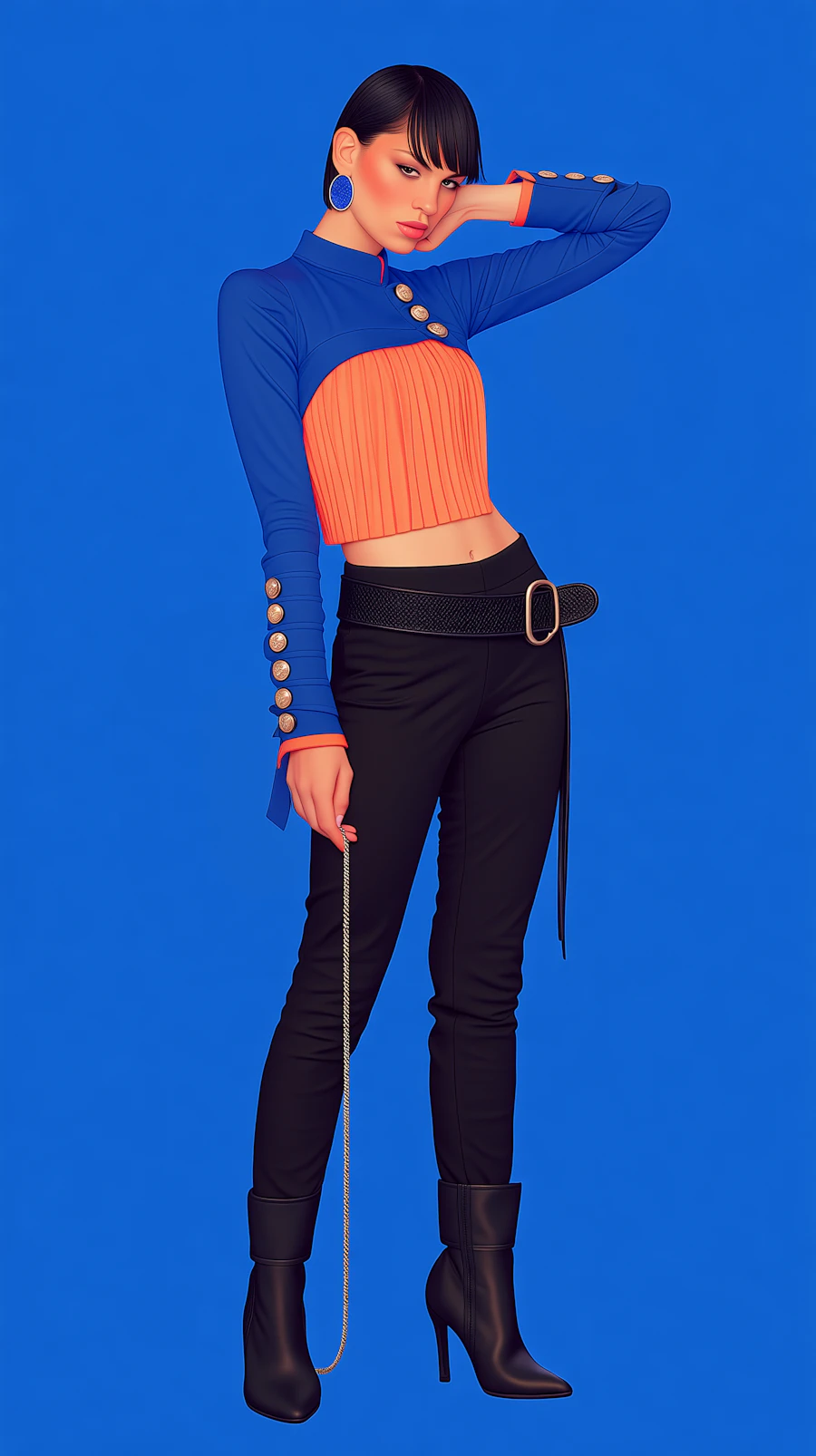 Stylish Fashion Pose