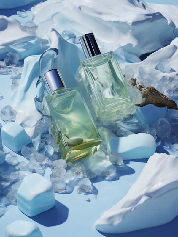 Icy Elegance: Aqua Essence Perfume
