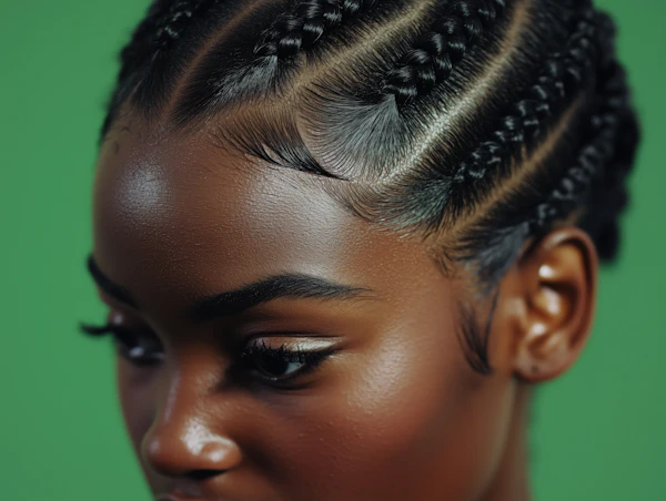 Radiant Cornrow Portrait