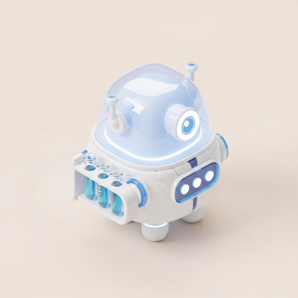Futuristic Lab Robot