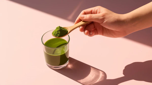 Matcha Tea and Spoon