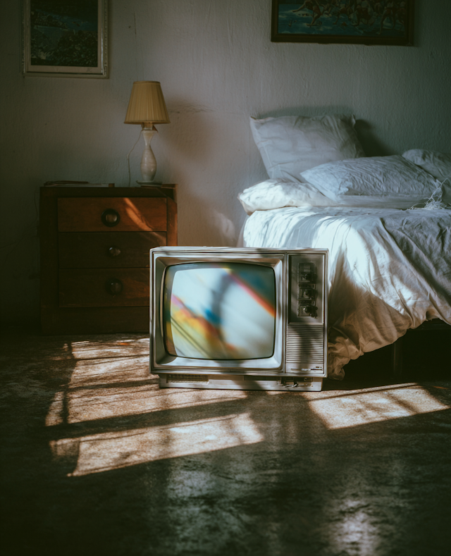 Retro Bedroom Scene
