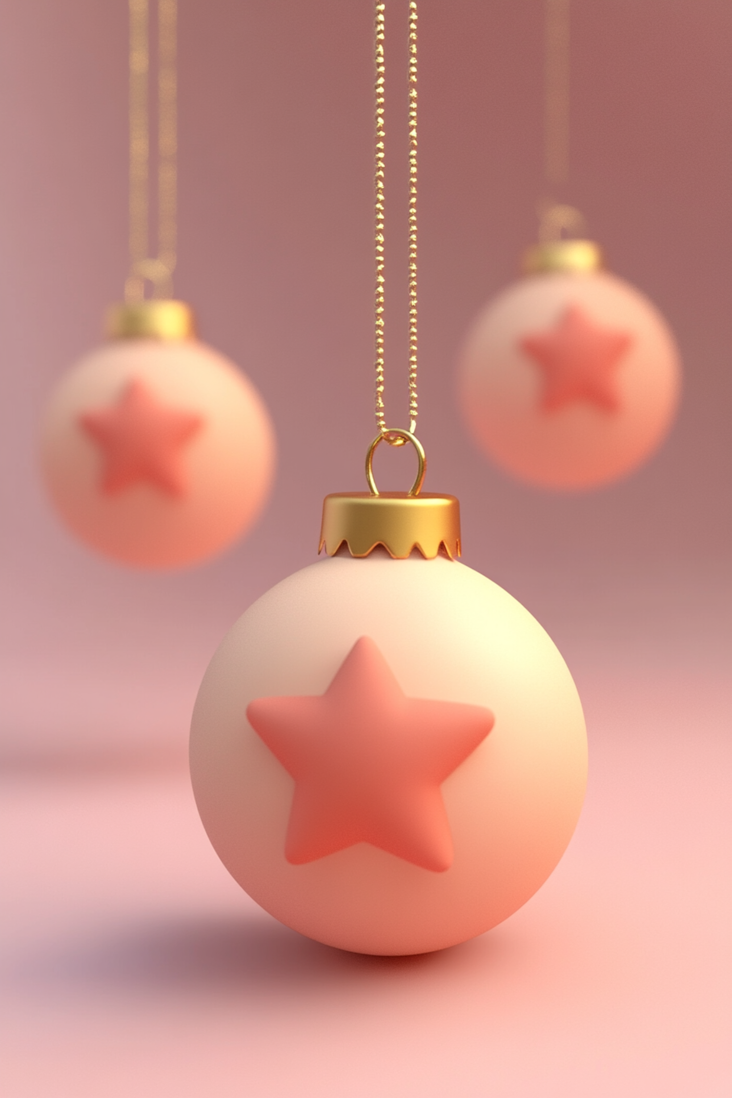 Pink Star Ornaments