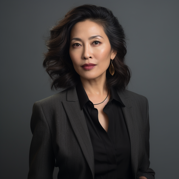 Composed Asian Businesswoman Portrait