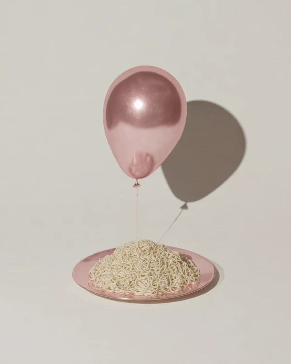 Pink Balloon and Noodles