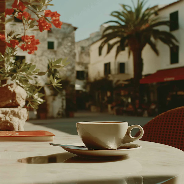 Mediterranean Café Scene