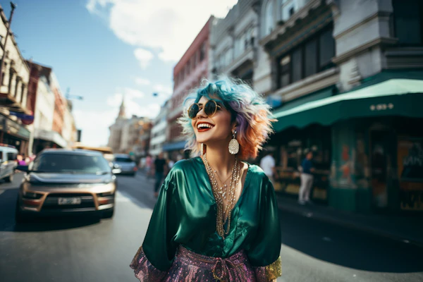 Urban Vivacity: The Radiant Street Muse
