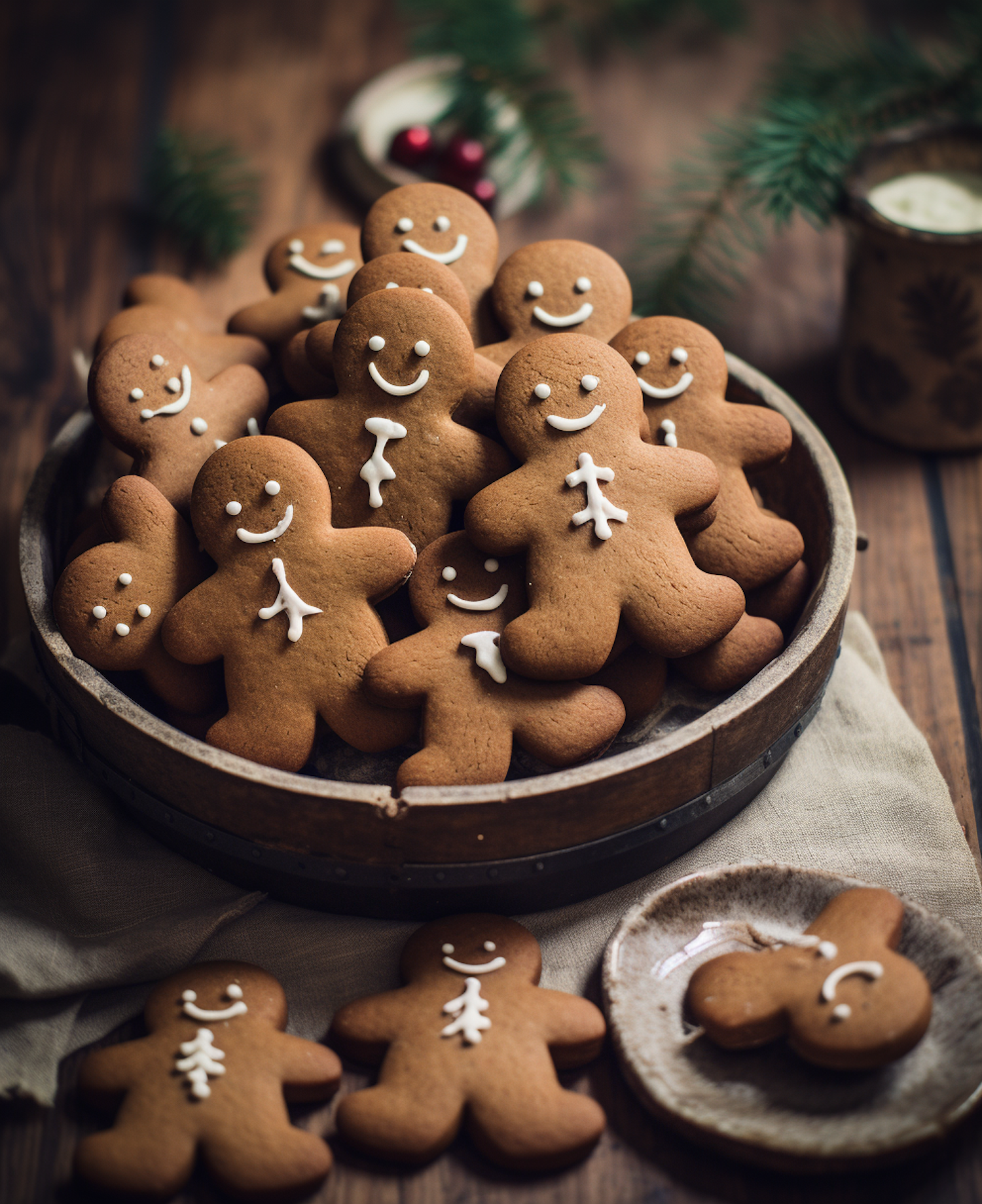 Festive Gingerbread Cookie Ensemble