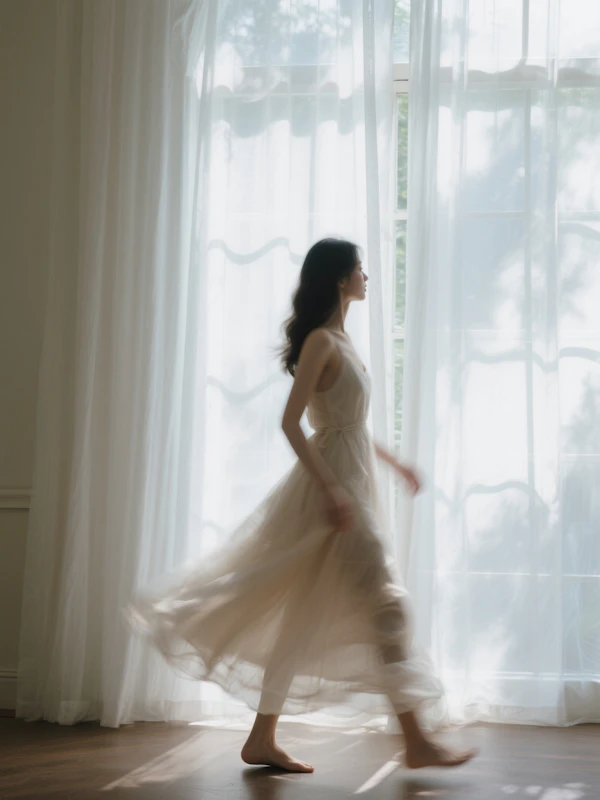 Graceful Woman Walking