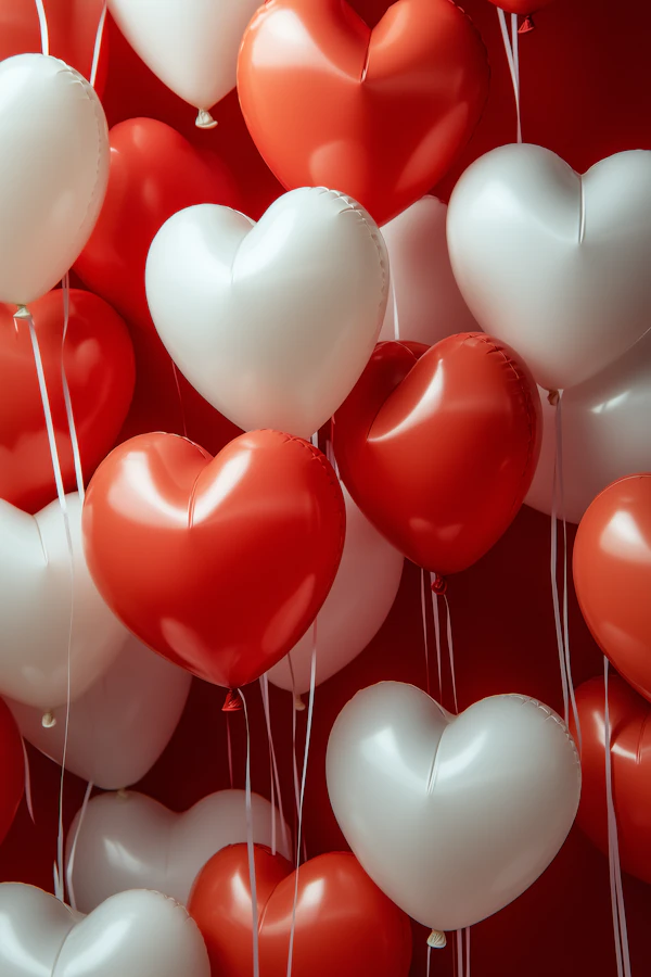 Heart Balloons Display