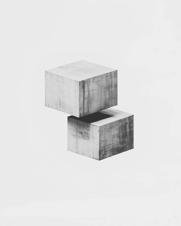 Abstract Concrete Cubes