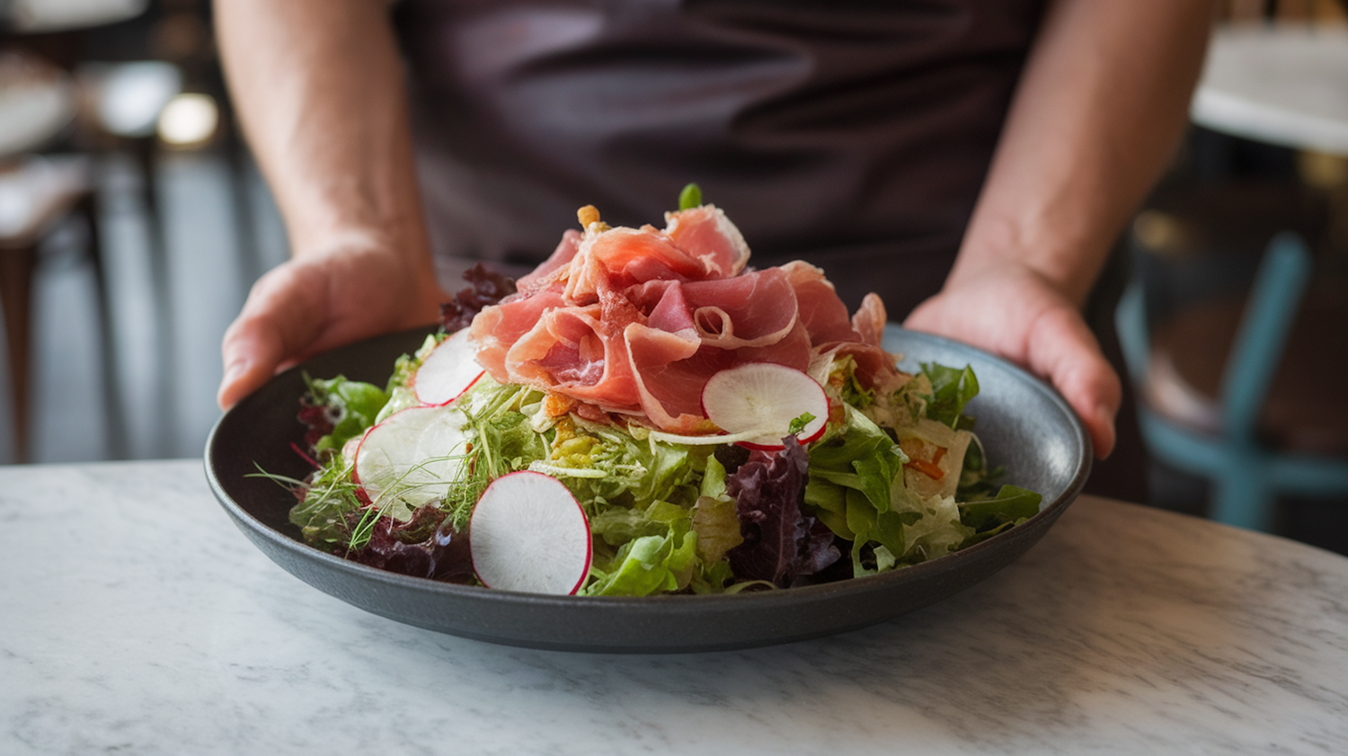 Fresh Salad Presentation