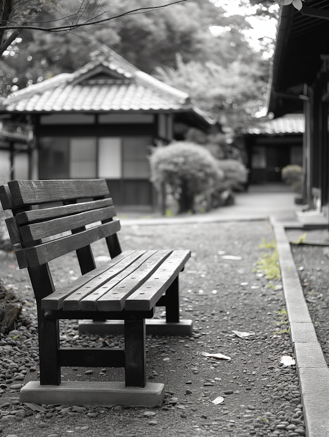 Contemplative Solitude in a Traditional Japanese Garden