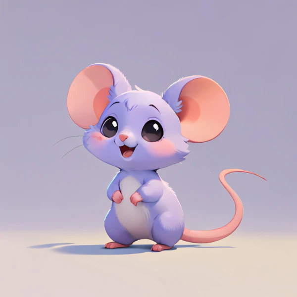 Adorable Cartoon Mouse